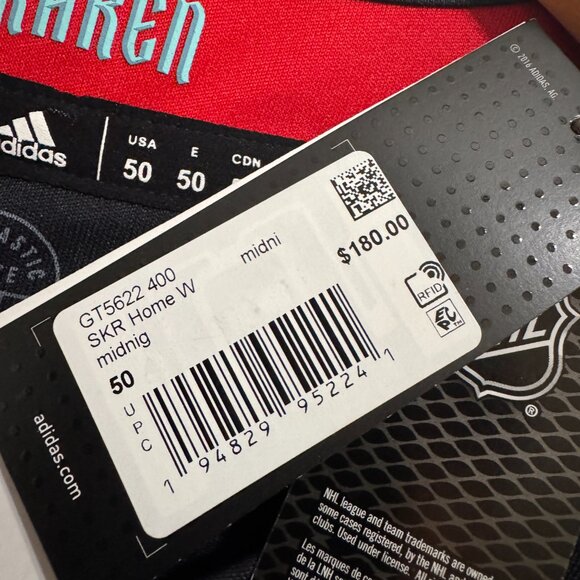 Men's Adidas NHL Seattle Kraken Home Hockey Jersey Authentic GT5622 Size $180 - Picture 10 of 12